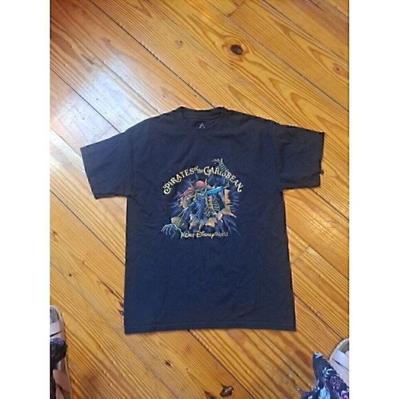 Pirates Of The Caribbean Walt Disney World Kids T Shirt Sz L - Picture 1 of 2